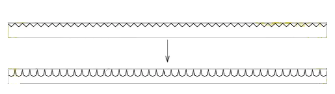 reducing the taper