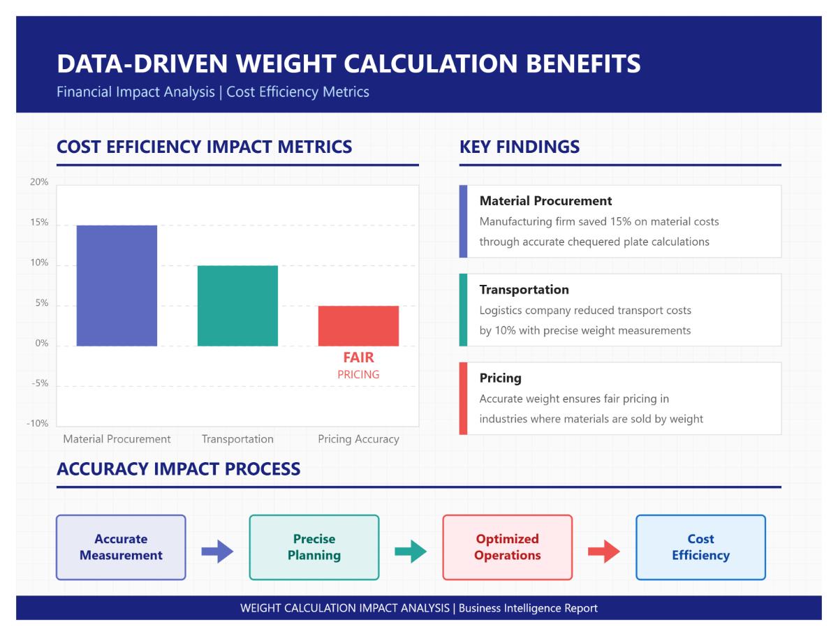 Accurate weight calculations directly impact cost efficiency